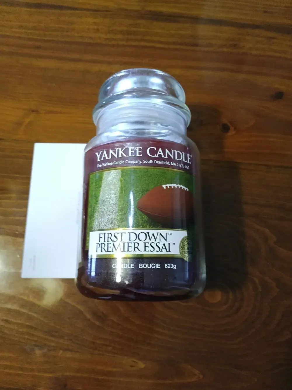 Yankee Candle First Down HTF used 10min MAN Edition RARE